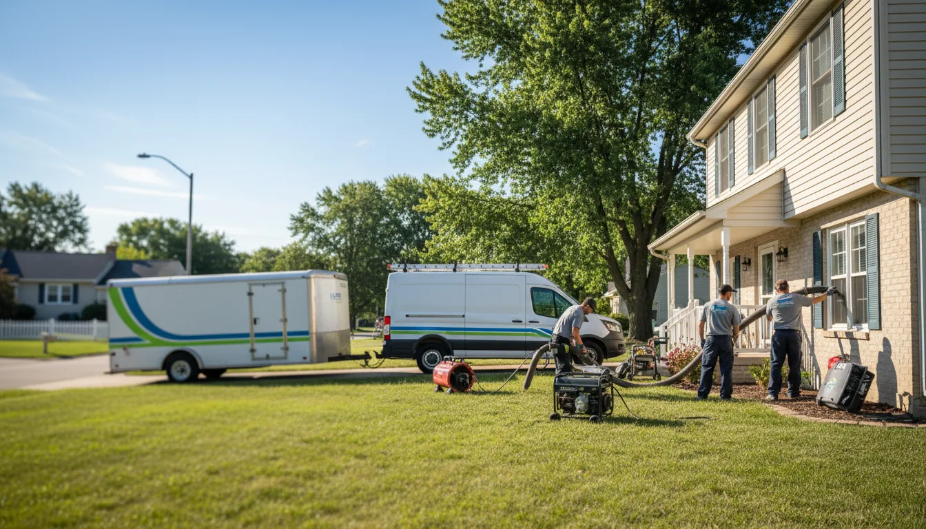 Flooded Basement Restoration And Cleanup With Repair in Vilonia, AR near me